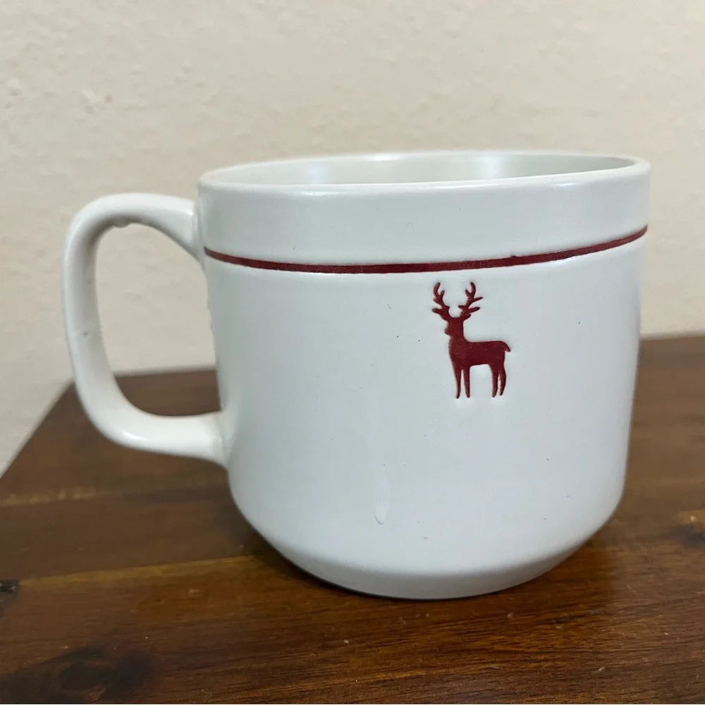 Crate&Barrel Red Deer Mug